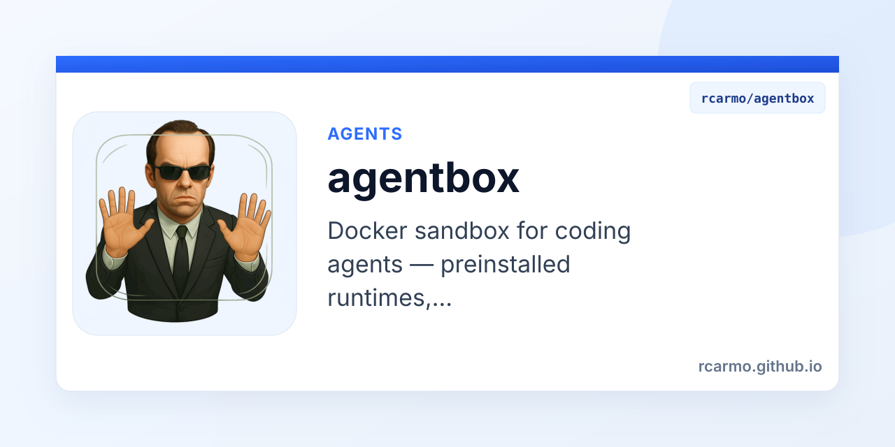 agentbox — rcarmo