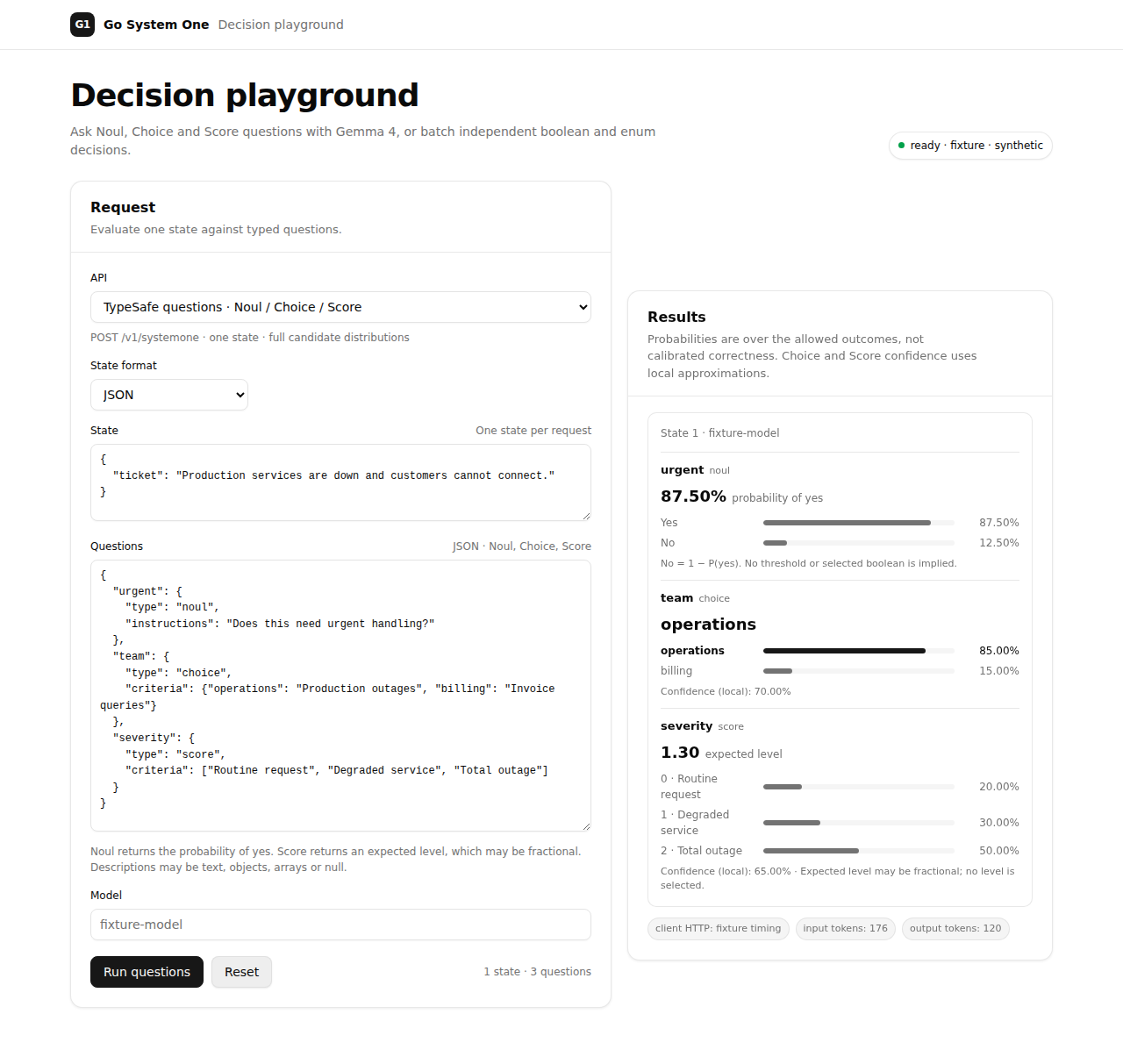 Decision playground
