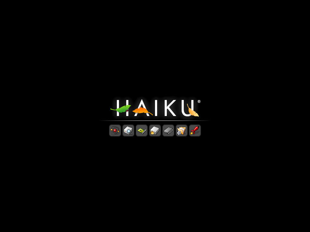 Haiku desktop in QEMU